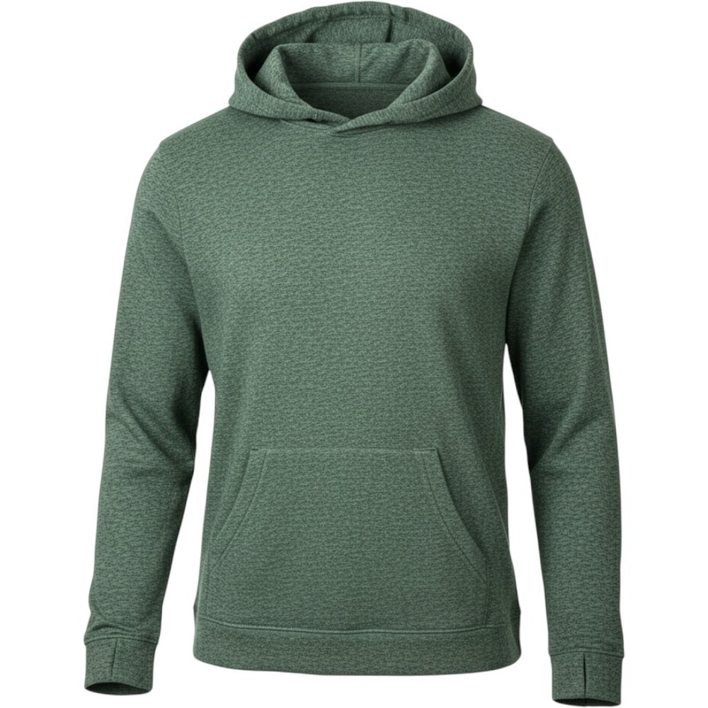 Outdoor Voices CloudKnit Hoodie Green Heather Pullover Kangaroo Pocket Size M